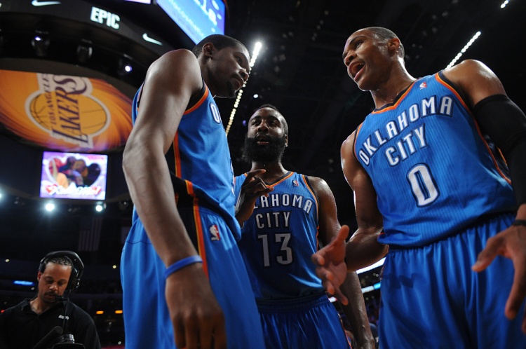 雷霆三少得分全部進(jìn)入歷史前20！他們是NBA歷史最大的如果嗎？